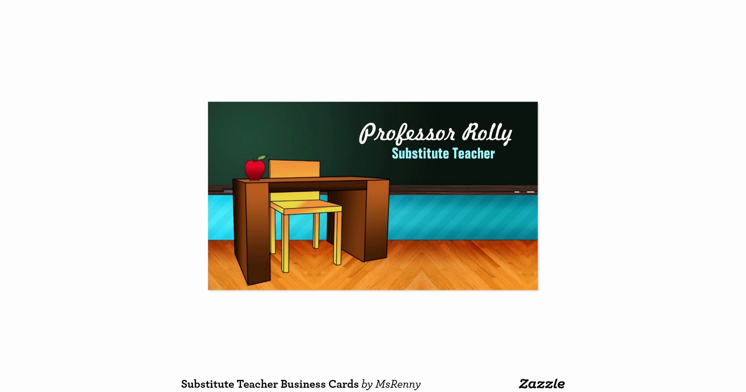 substitute teaching business cards examples 4