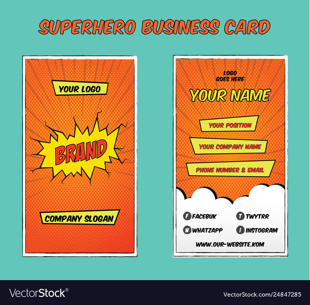 superhero business cards 2