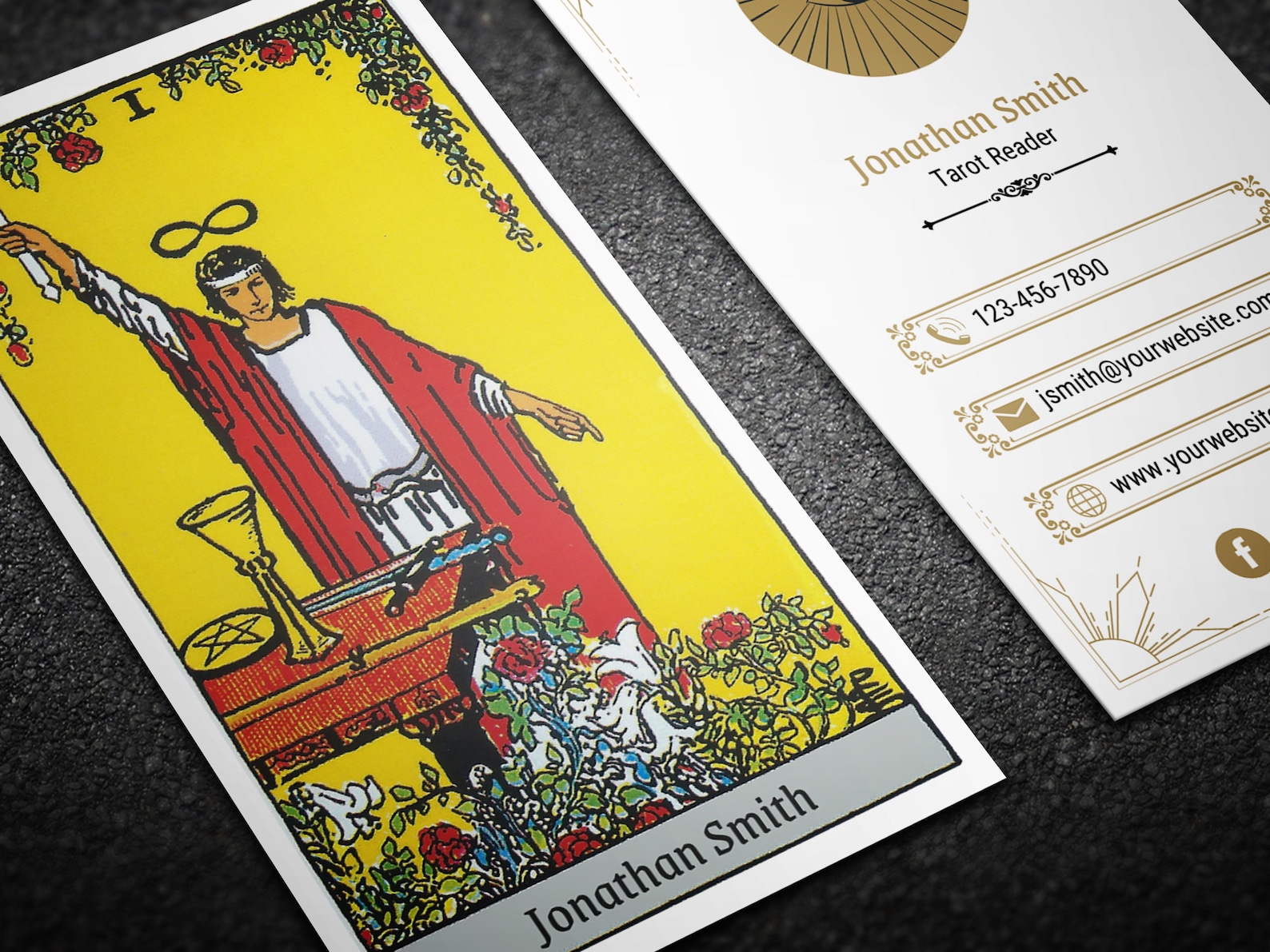 tarot card business cards 2