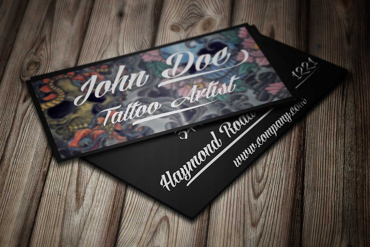 tattoo shop business cards 2