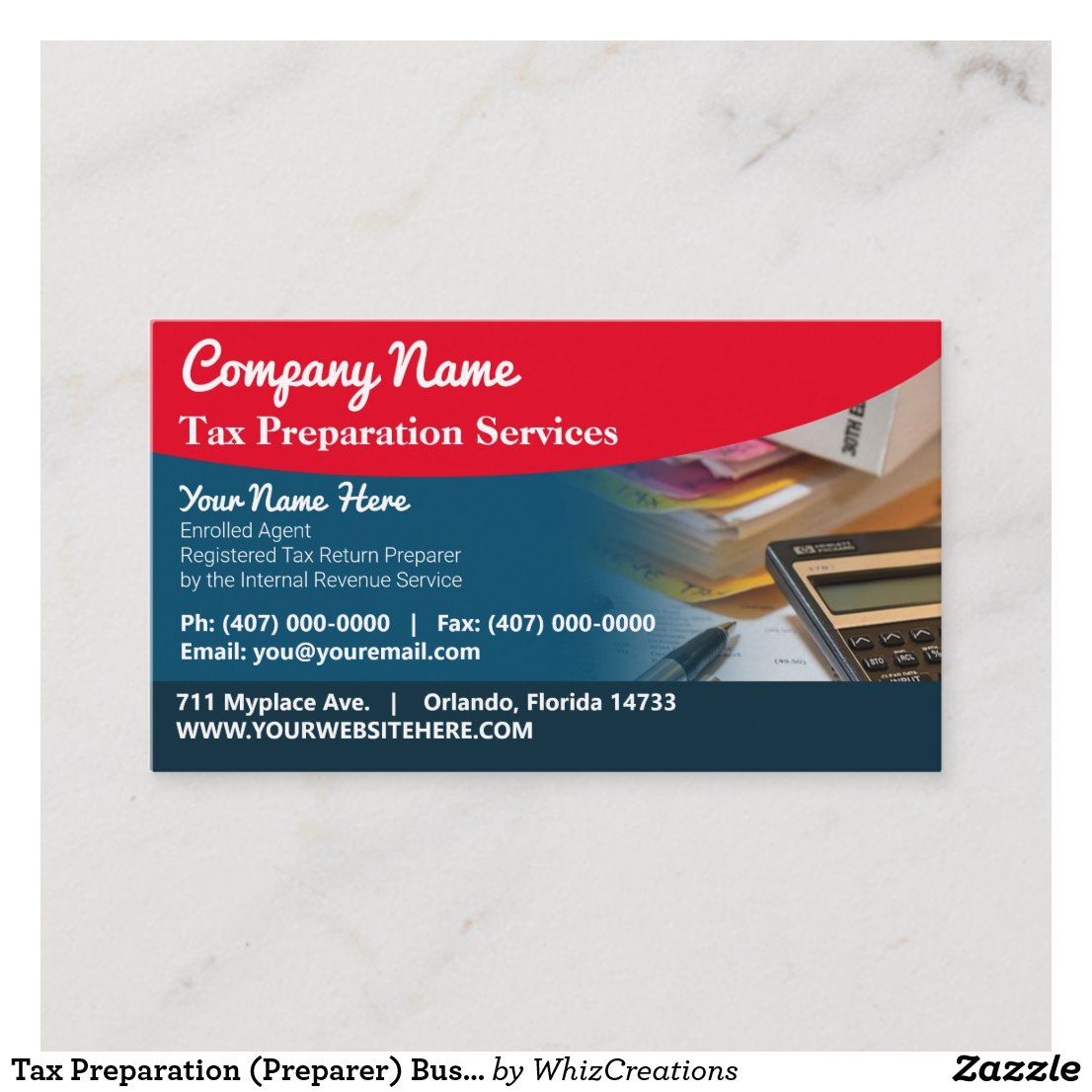 tax preparer business cards 1