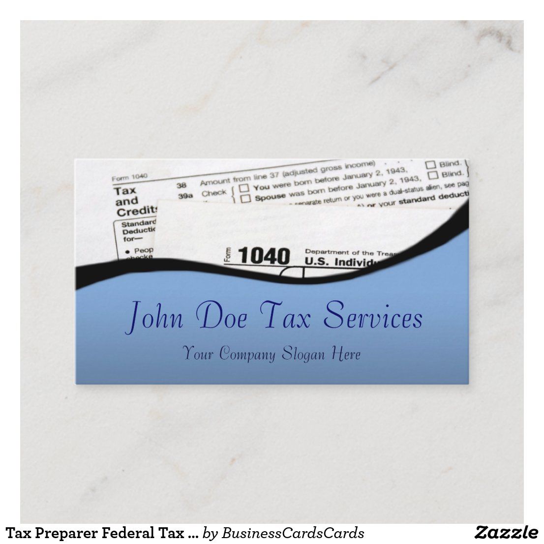 tax preparer business cards example 6