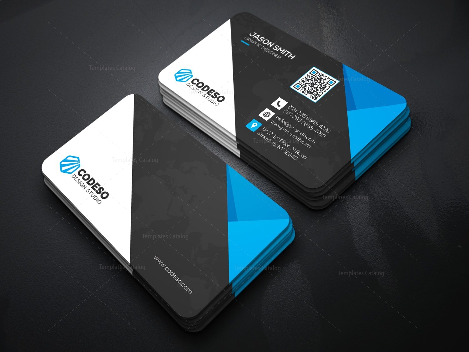 technology business cards templates 2
