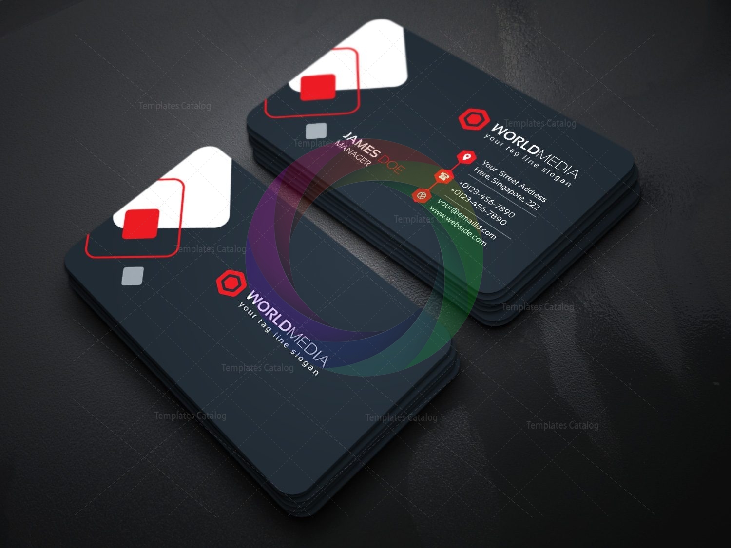 technology business cards templates free 1