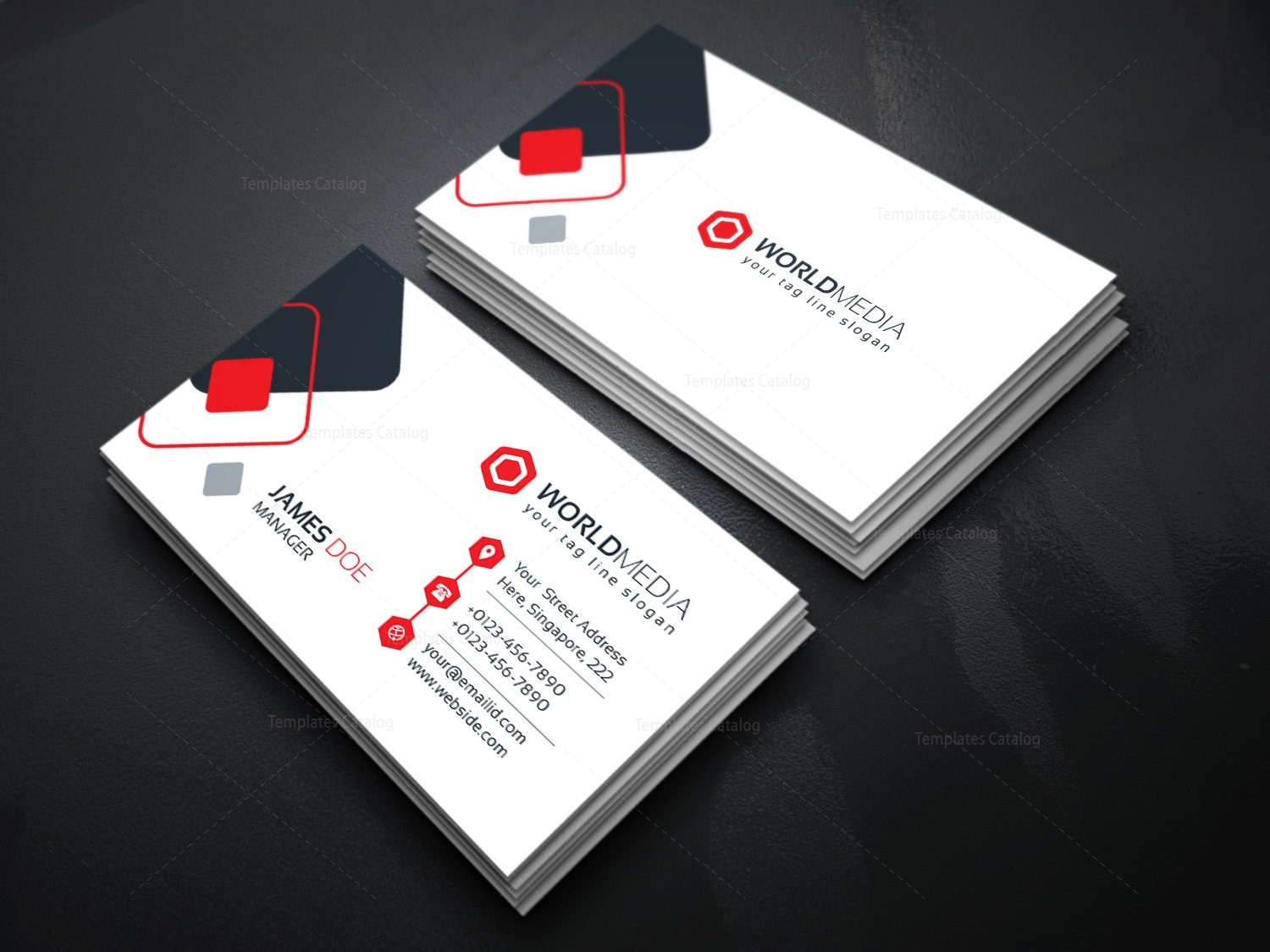 technology business cards templates free 3