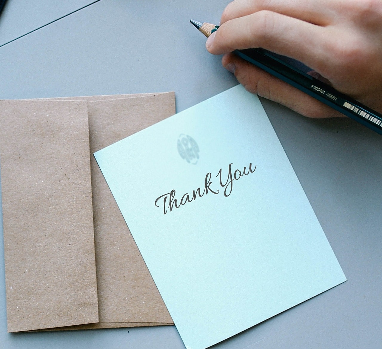 thank you cards with business card slot 3