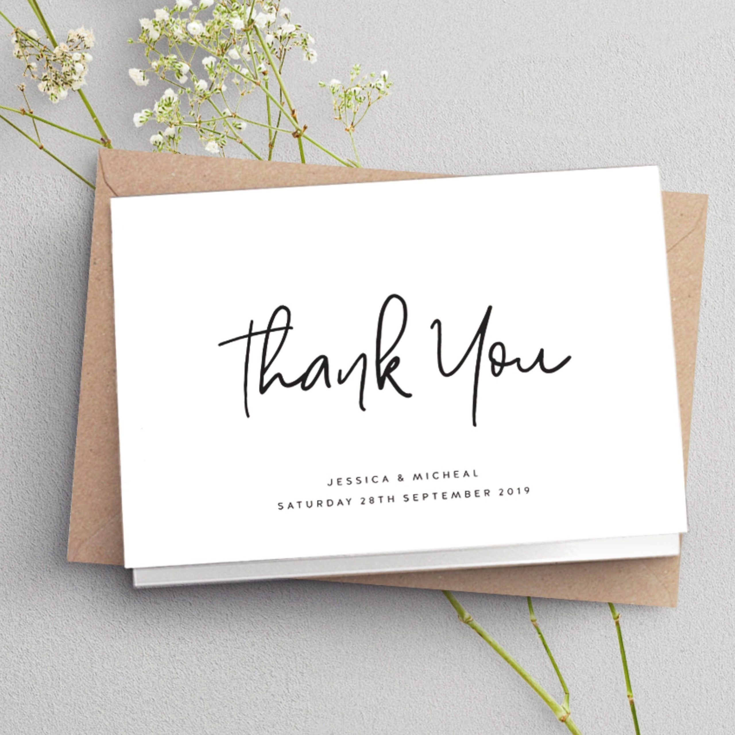 thank you cards with business card slots 3