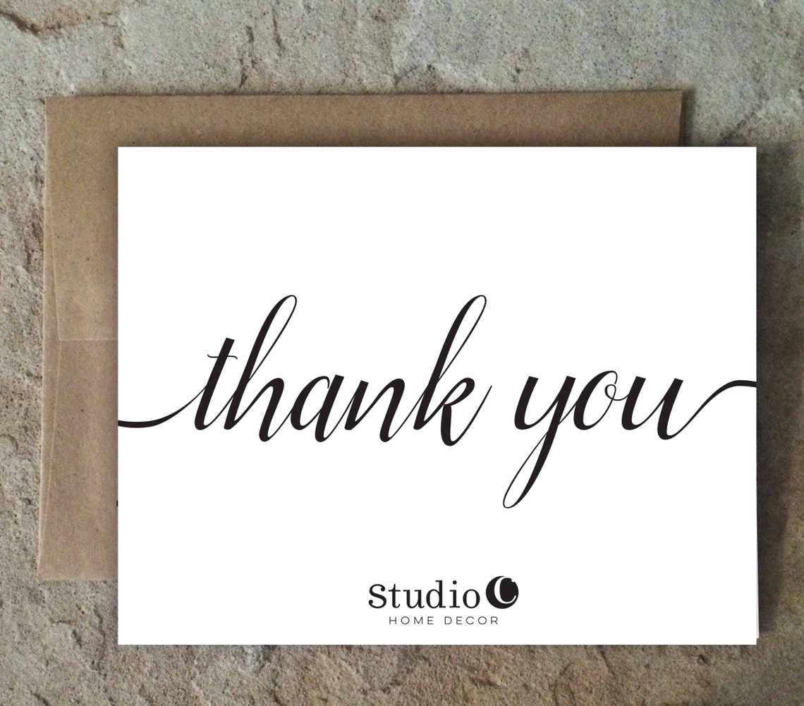 thank you cards with business logo 1