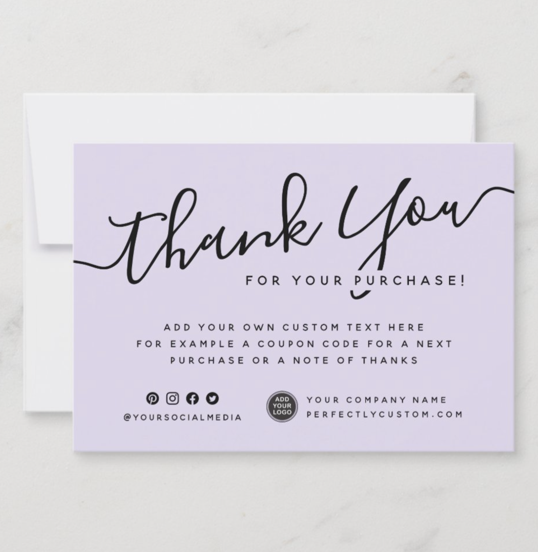 thank you cards with business logo 4