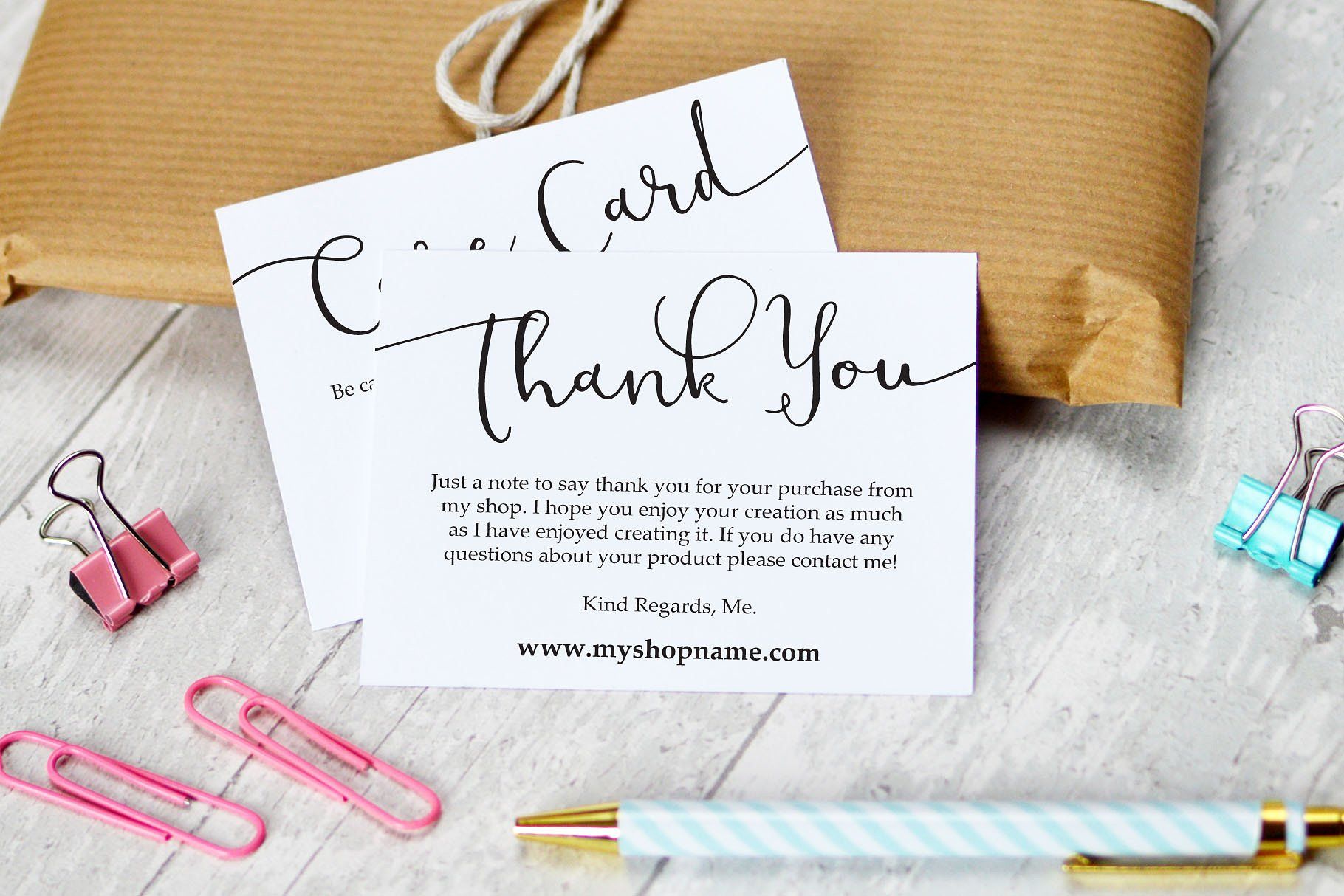 thank you for your business cards 2