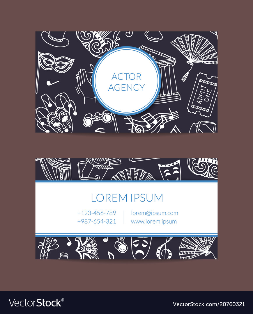 theater business cards 2