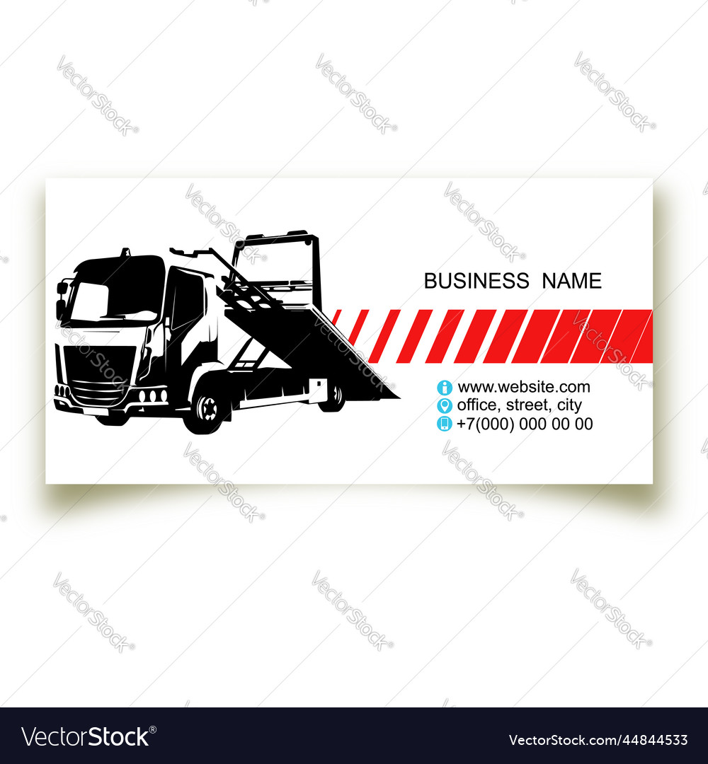 tow truck business cards 3