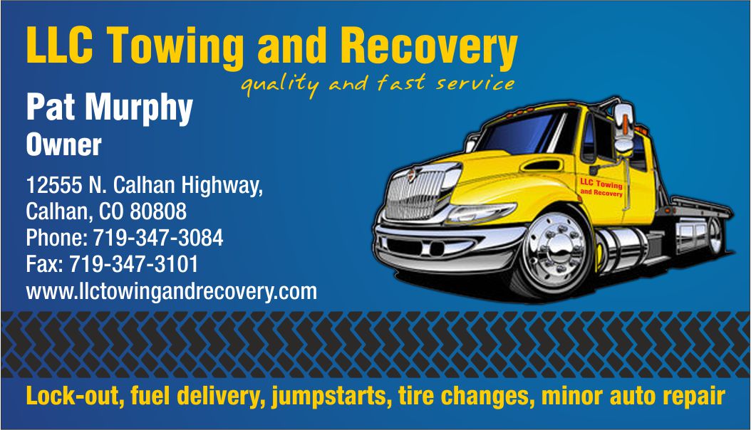 towing company business cards 1