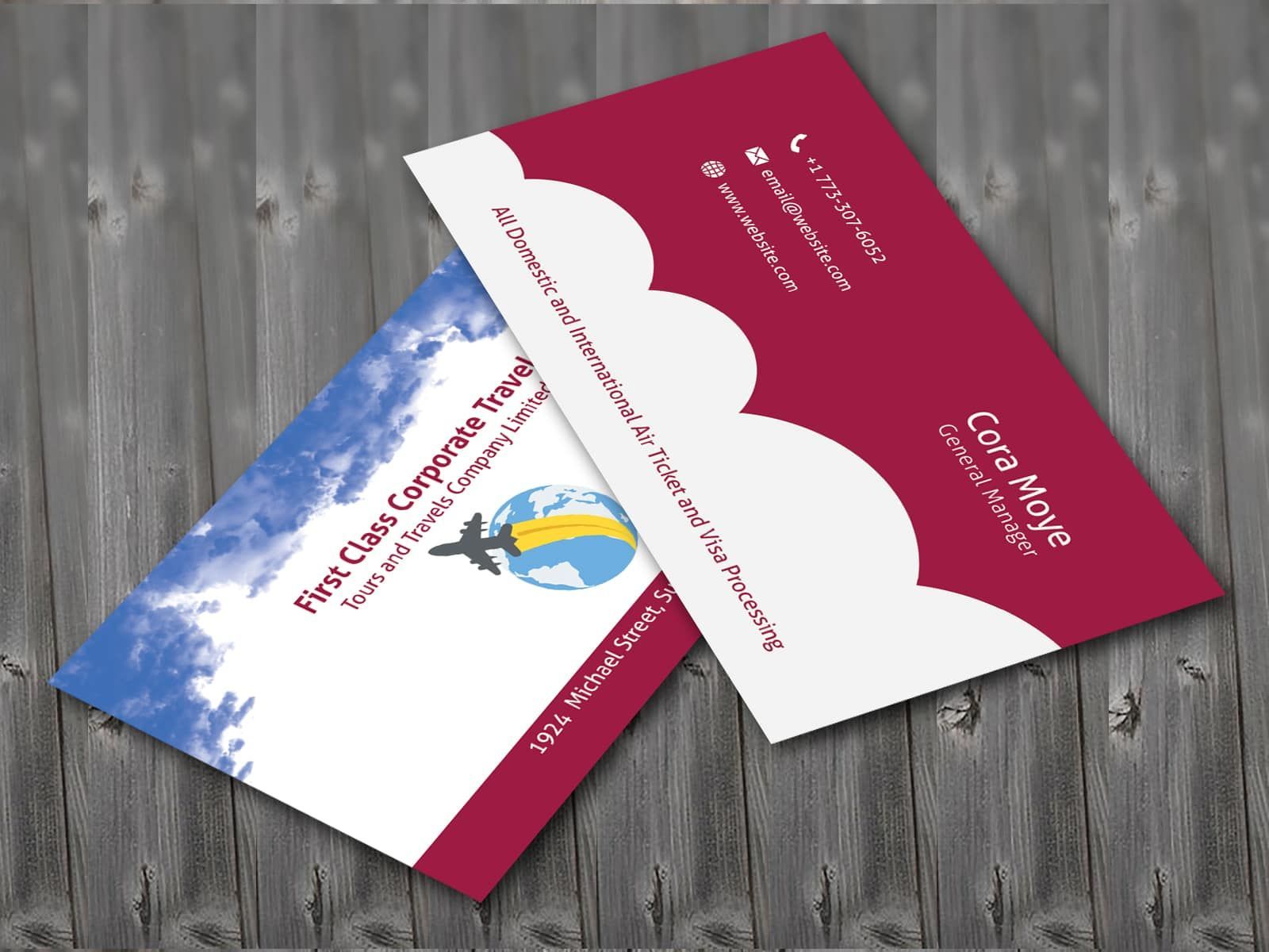 travel agent business cards 3