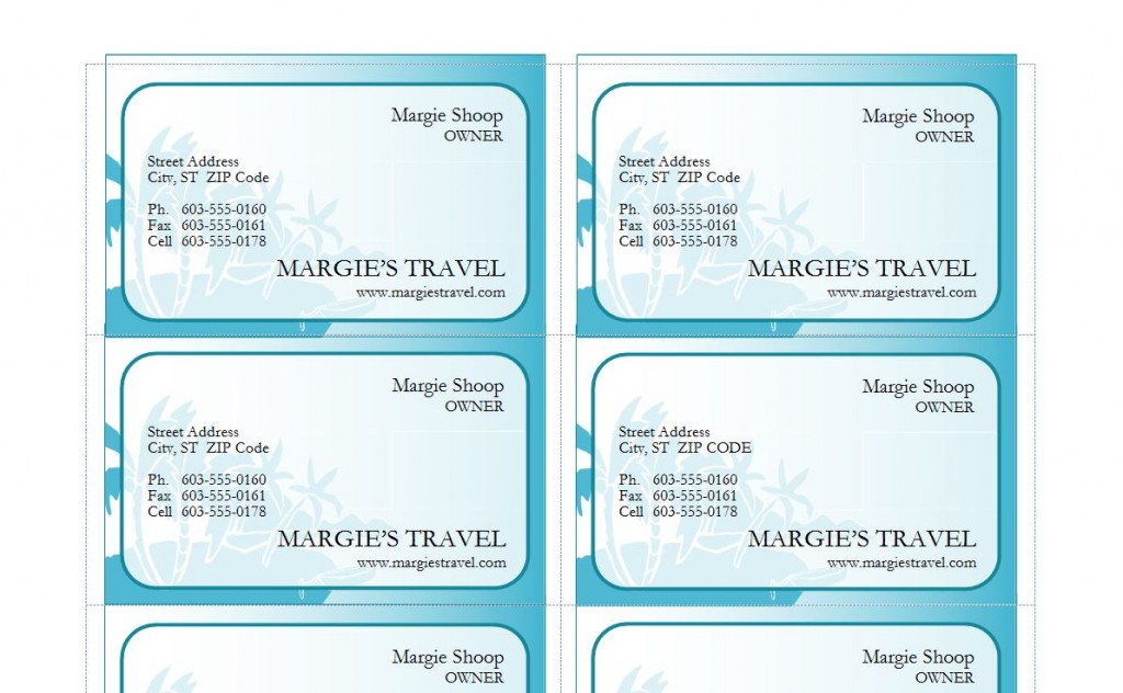 travel agent business cards 4