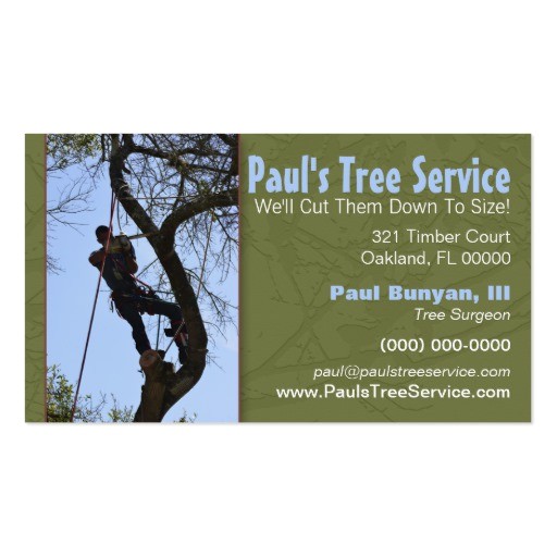 tree service business cards ideas 2