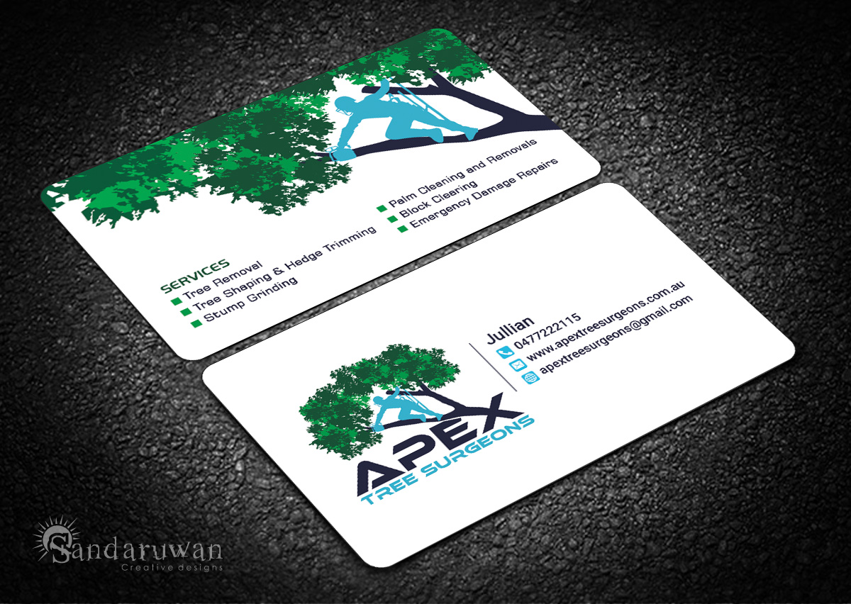 tree service business cards ideas 8
