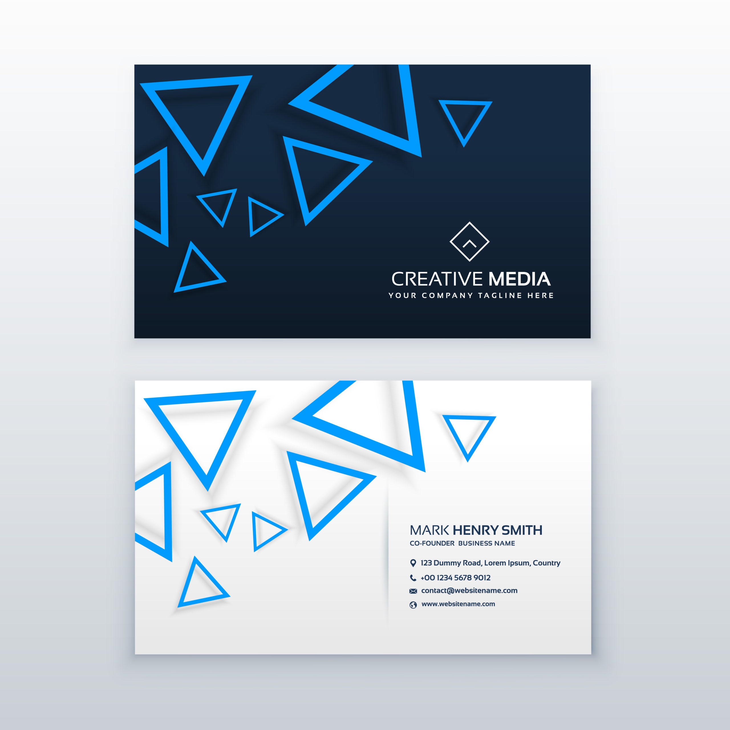 triangle business cards 2