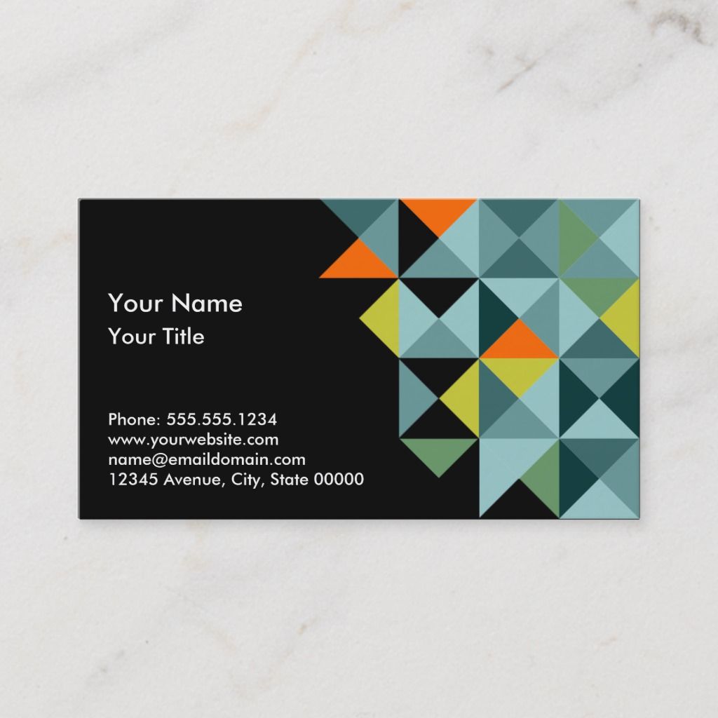 triangular business cards 1