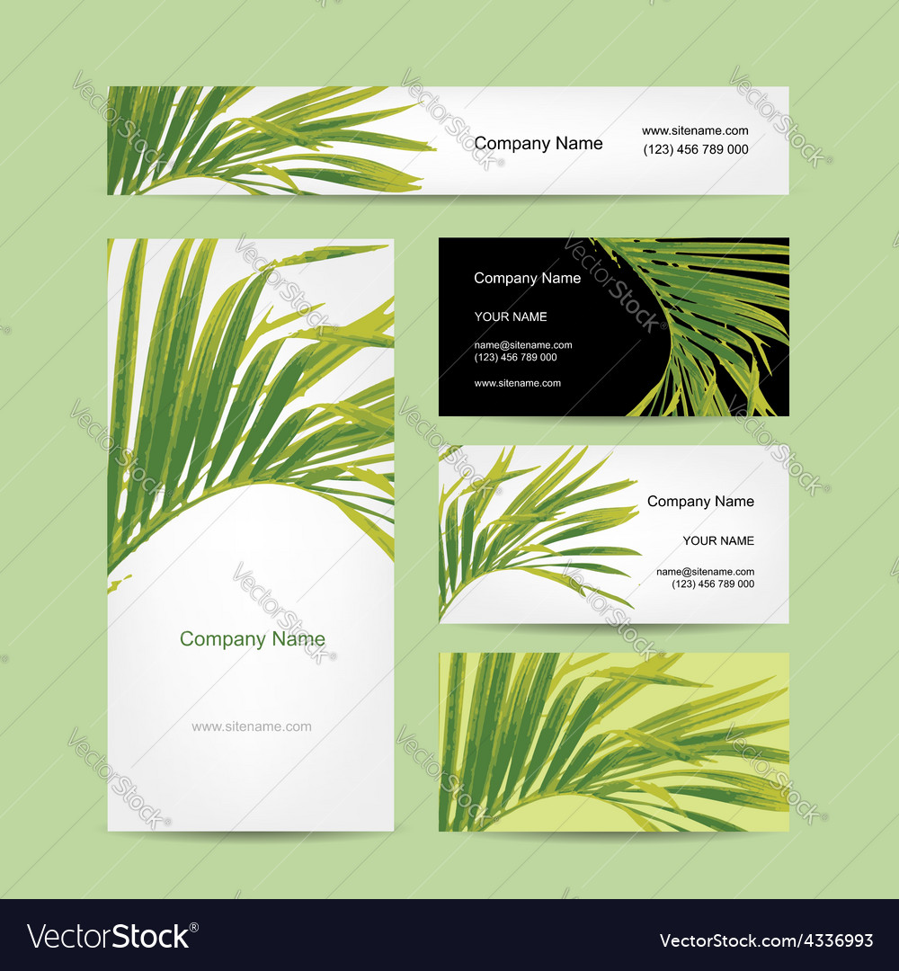 tropical business cards 1