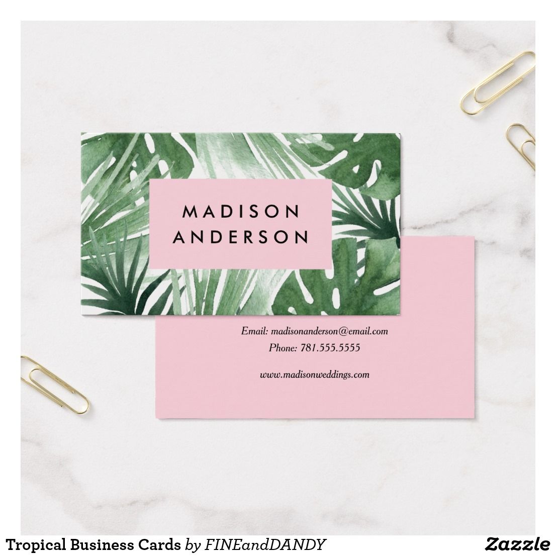 tropical business cards 3