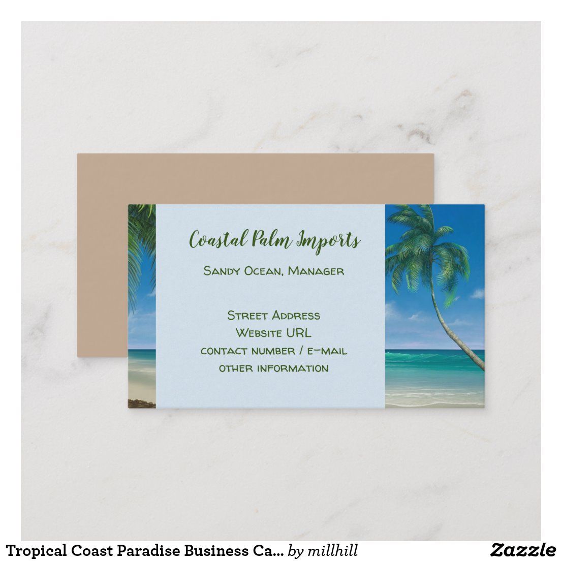 tropical business cards 5