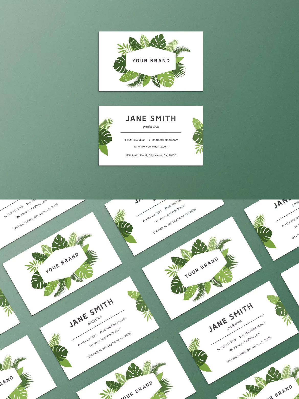 tropical business cards 7