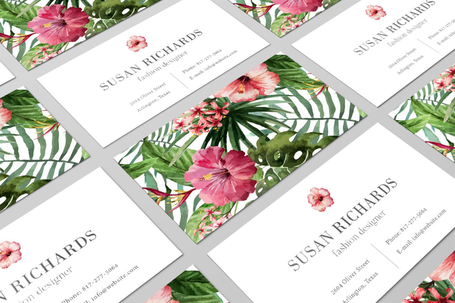 tropical business cards 8