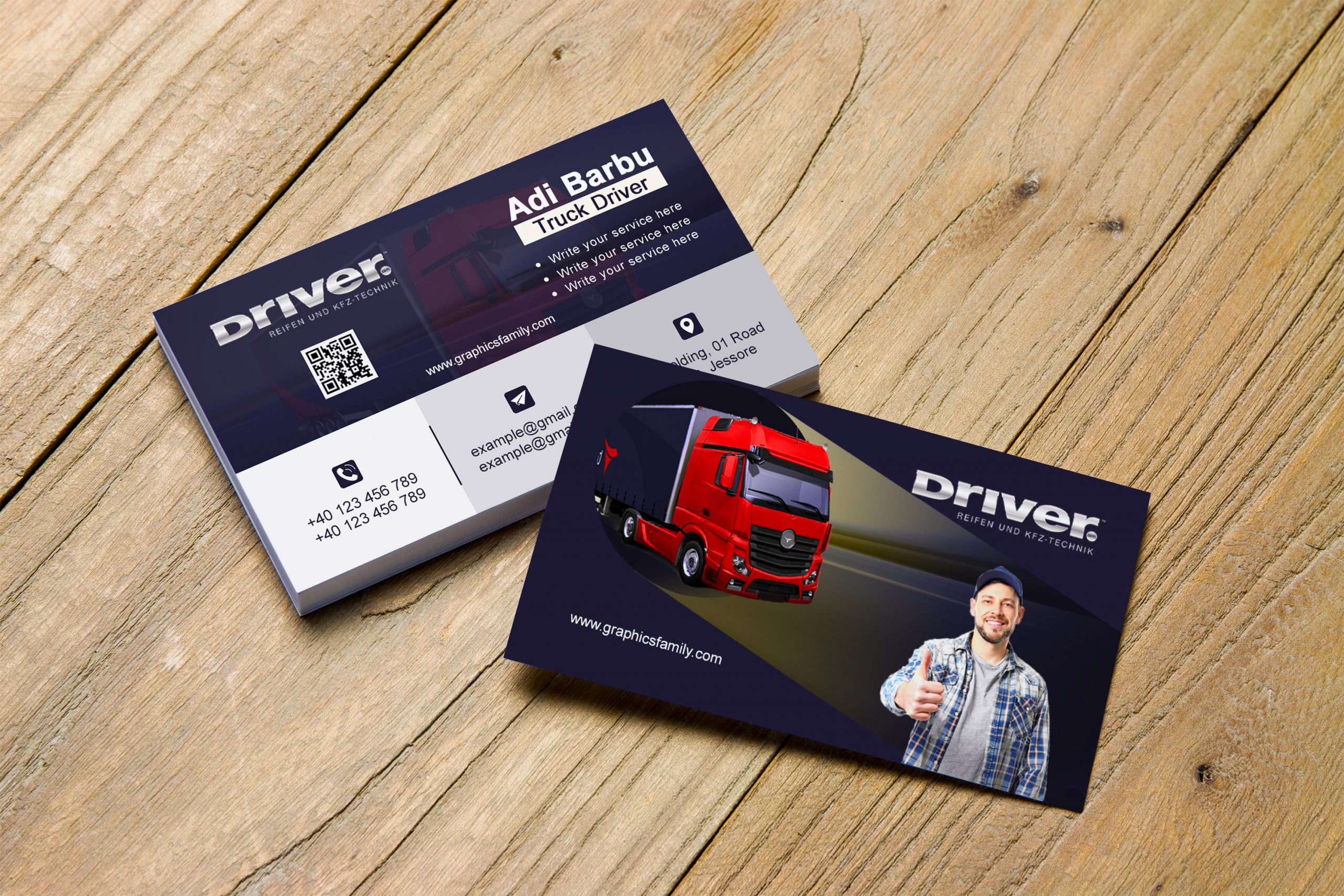 truck dispatcher business cards 1