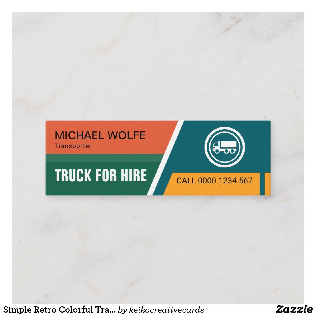 truck shaped business cards 7