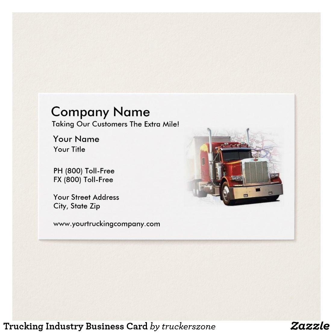 trucking business cards templates free 1