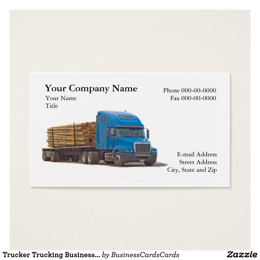 trucking business cards templates free 2