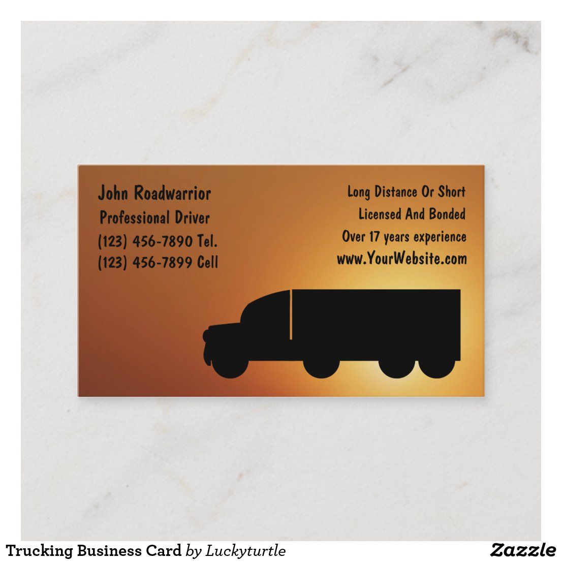 trucking business cards templates free 3