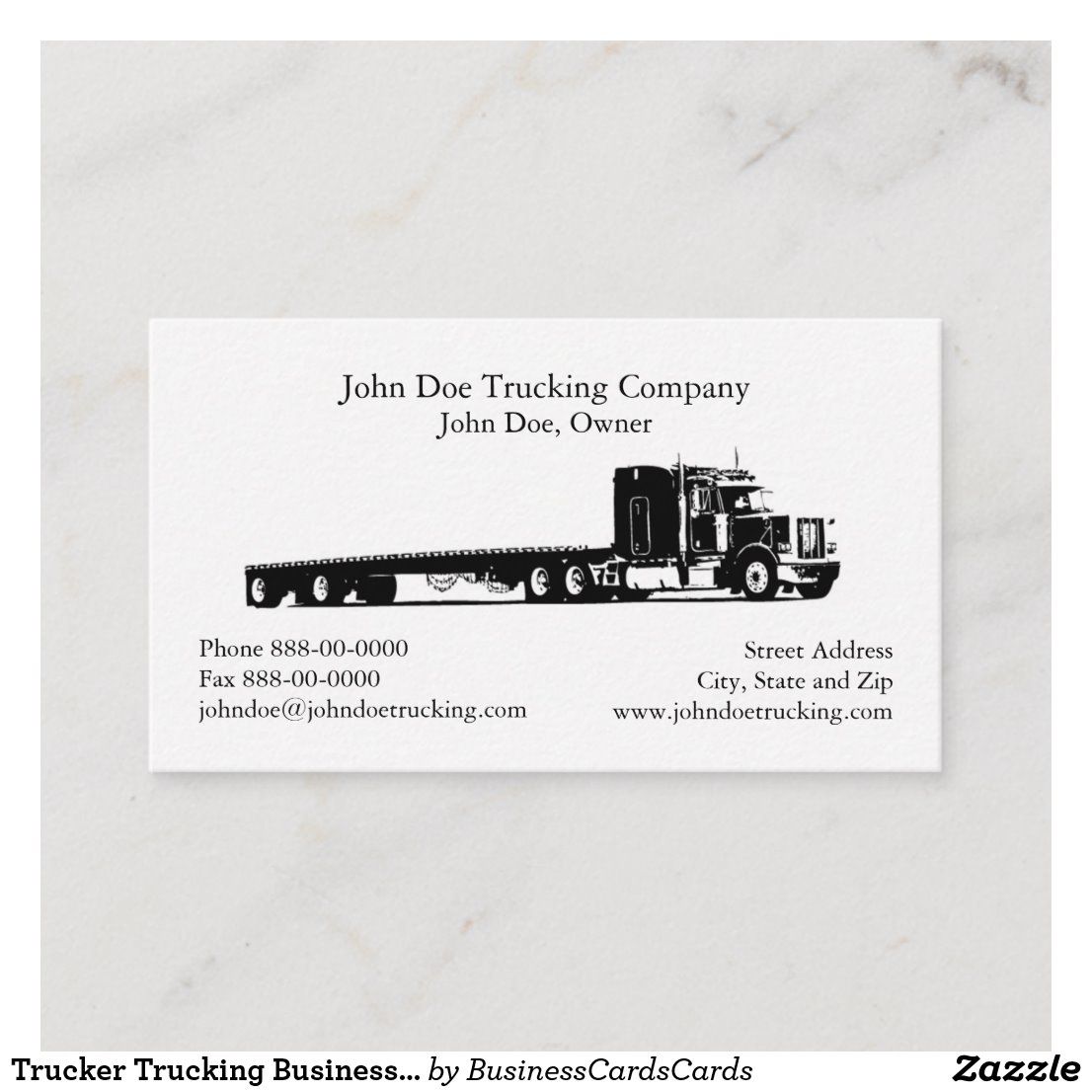 trucking business cards templates free 4