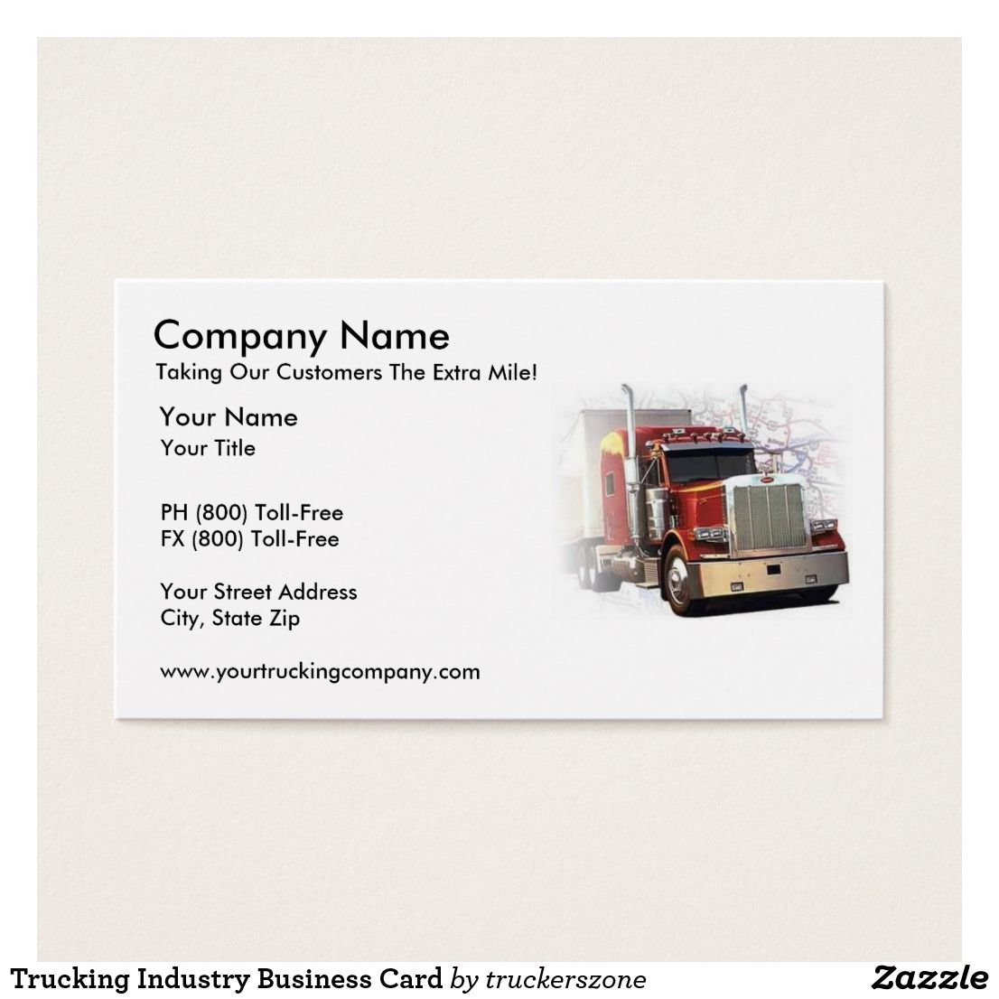 trucking company business cards 1