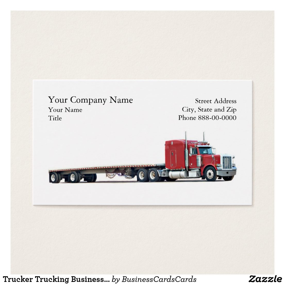 trucking company business cards 3