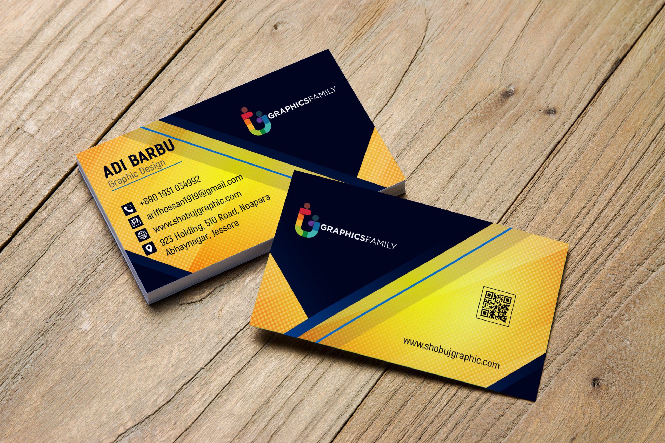 two color business cards 2