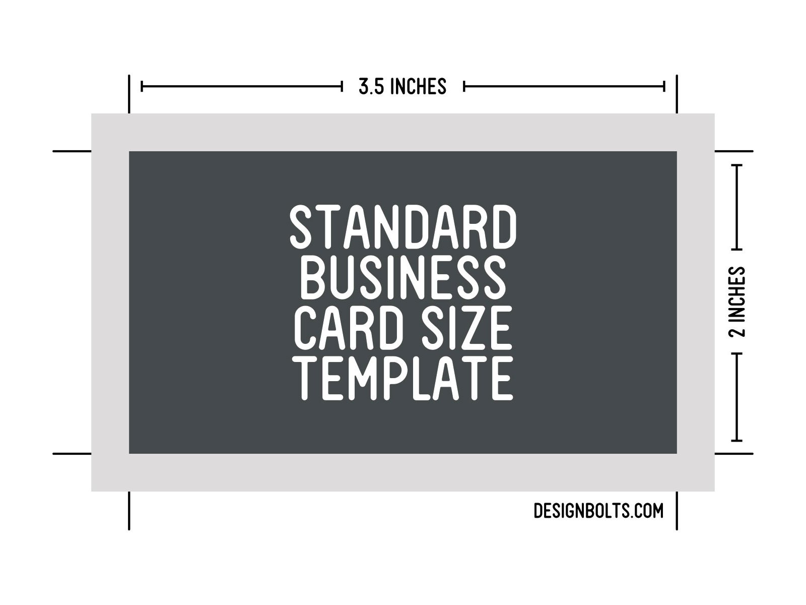 type size for business cards 1