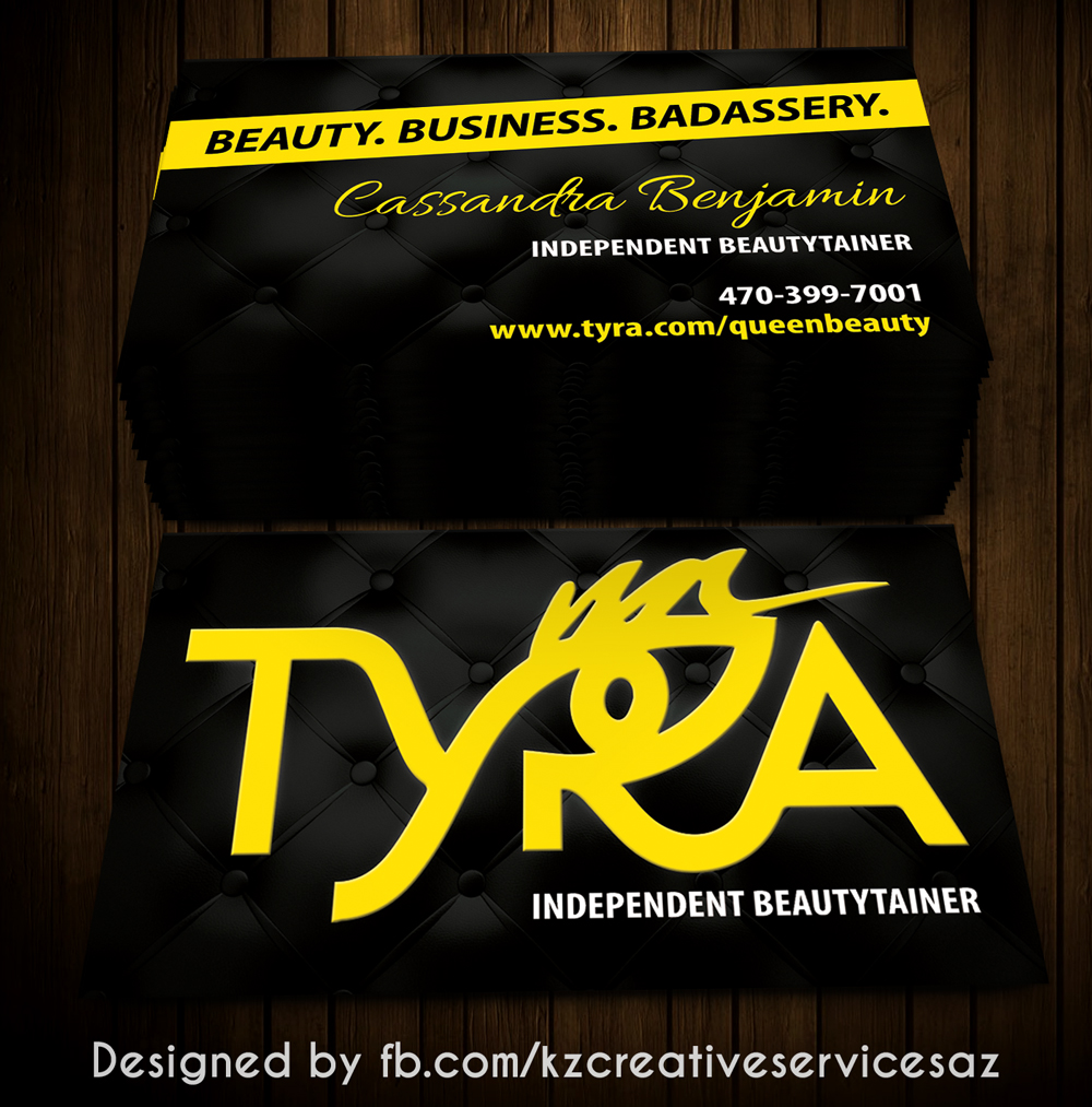 tyra beauty business cards 2