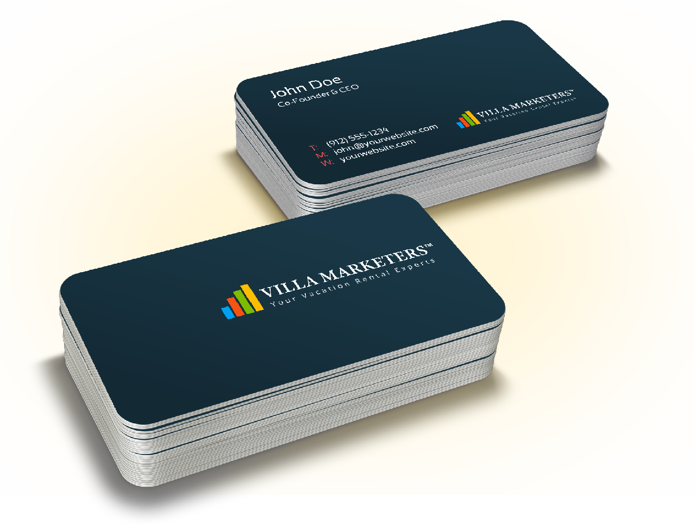 vacation rental business cards 2