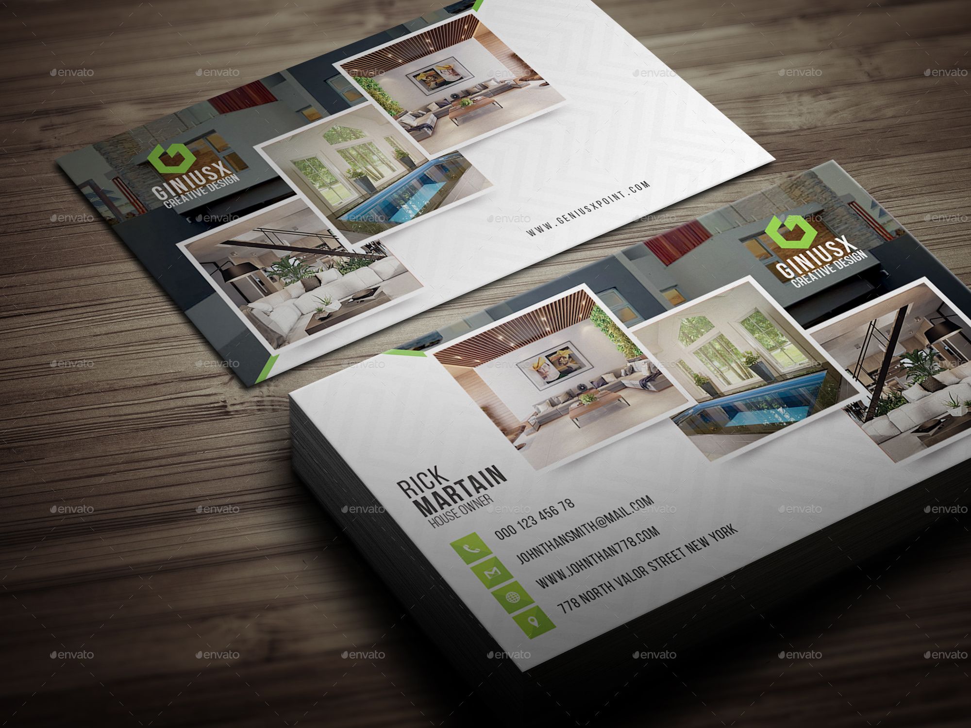 vacation rental business cards 3