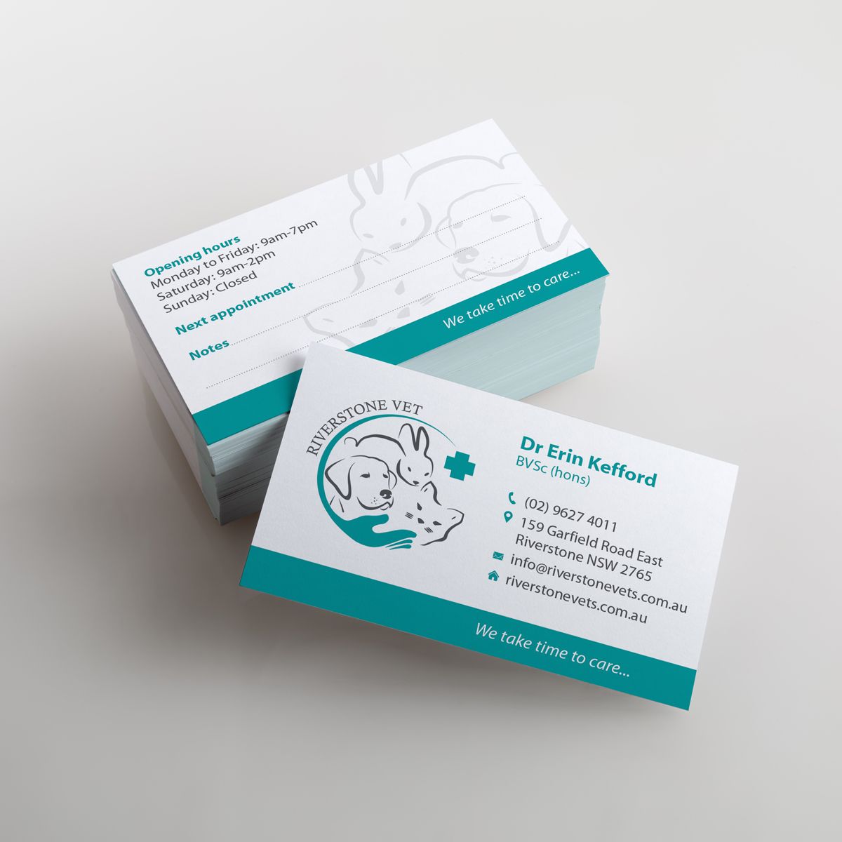 veterinary business cards 1
