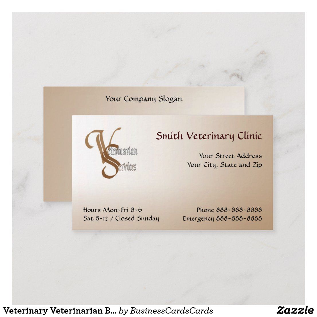 veterinary business cards 3