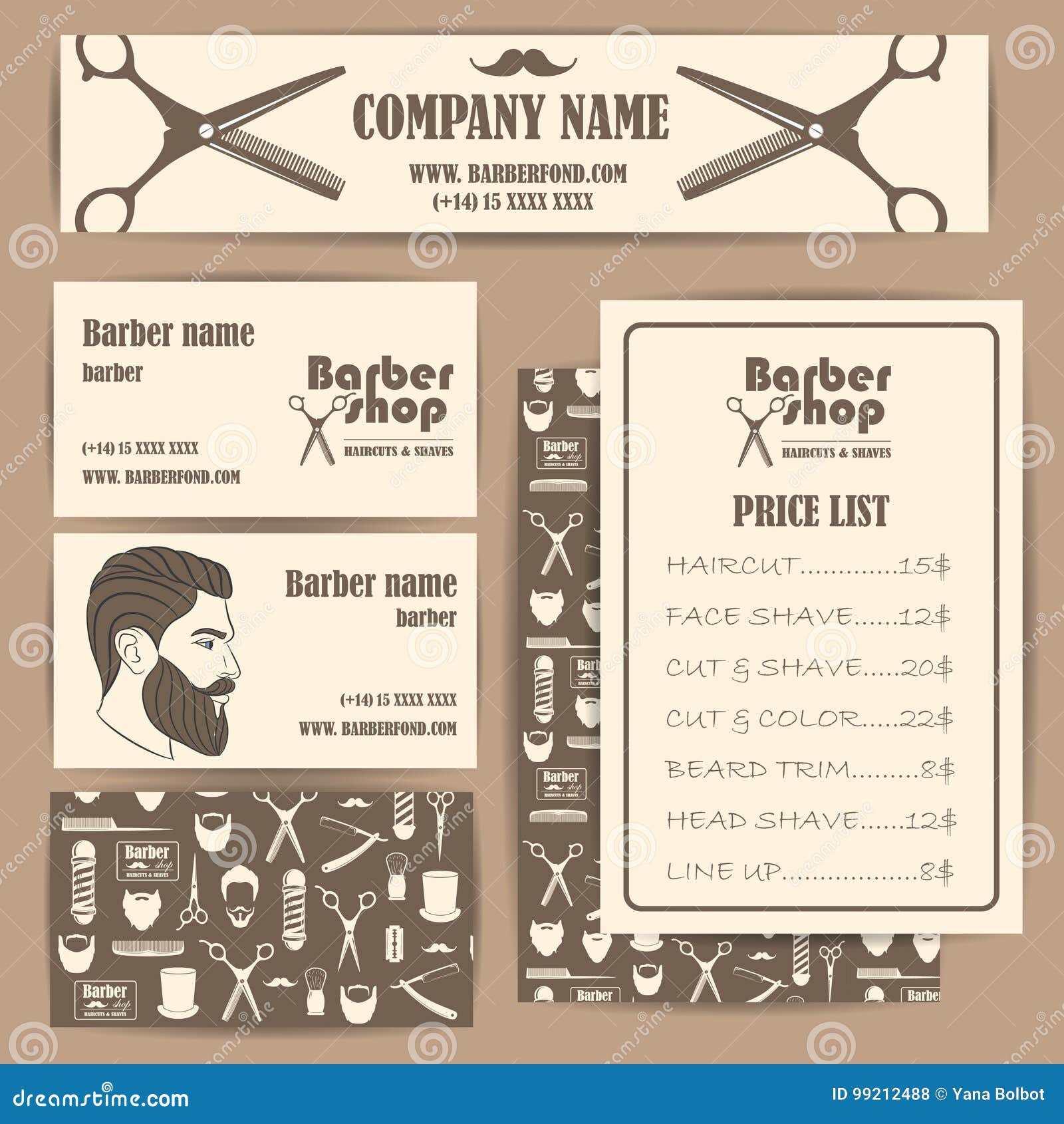 vintage hair stylist business cards 2