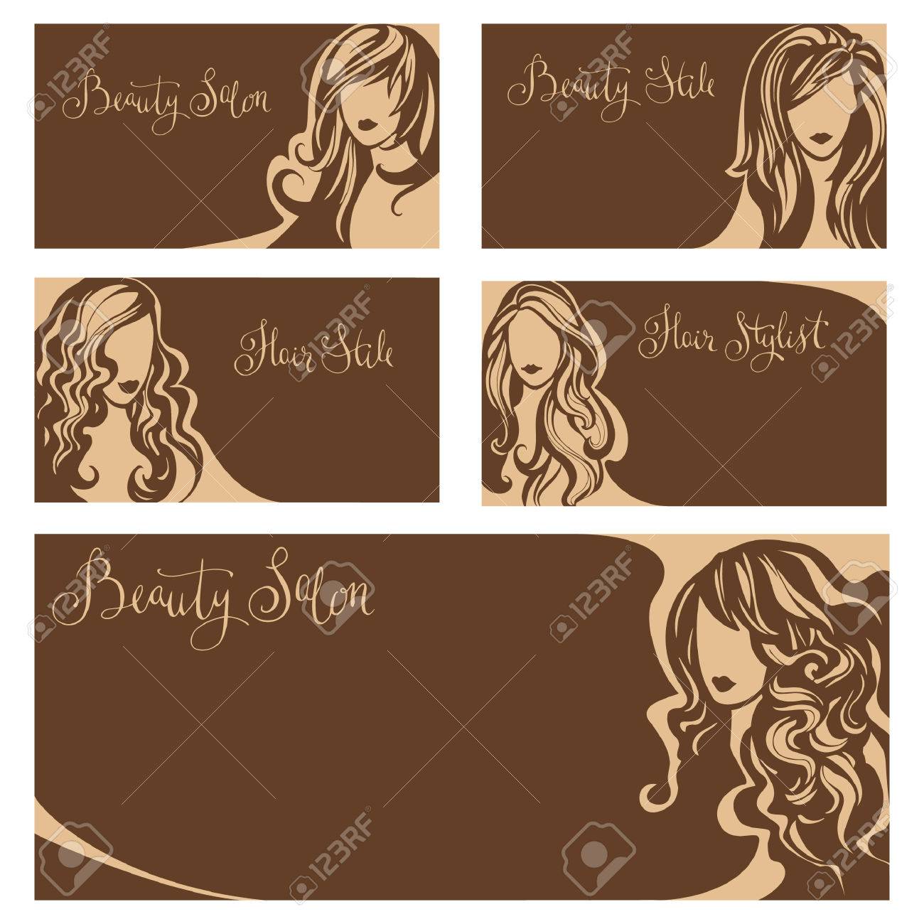 vintage hair stylist business cards 3