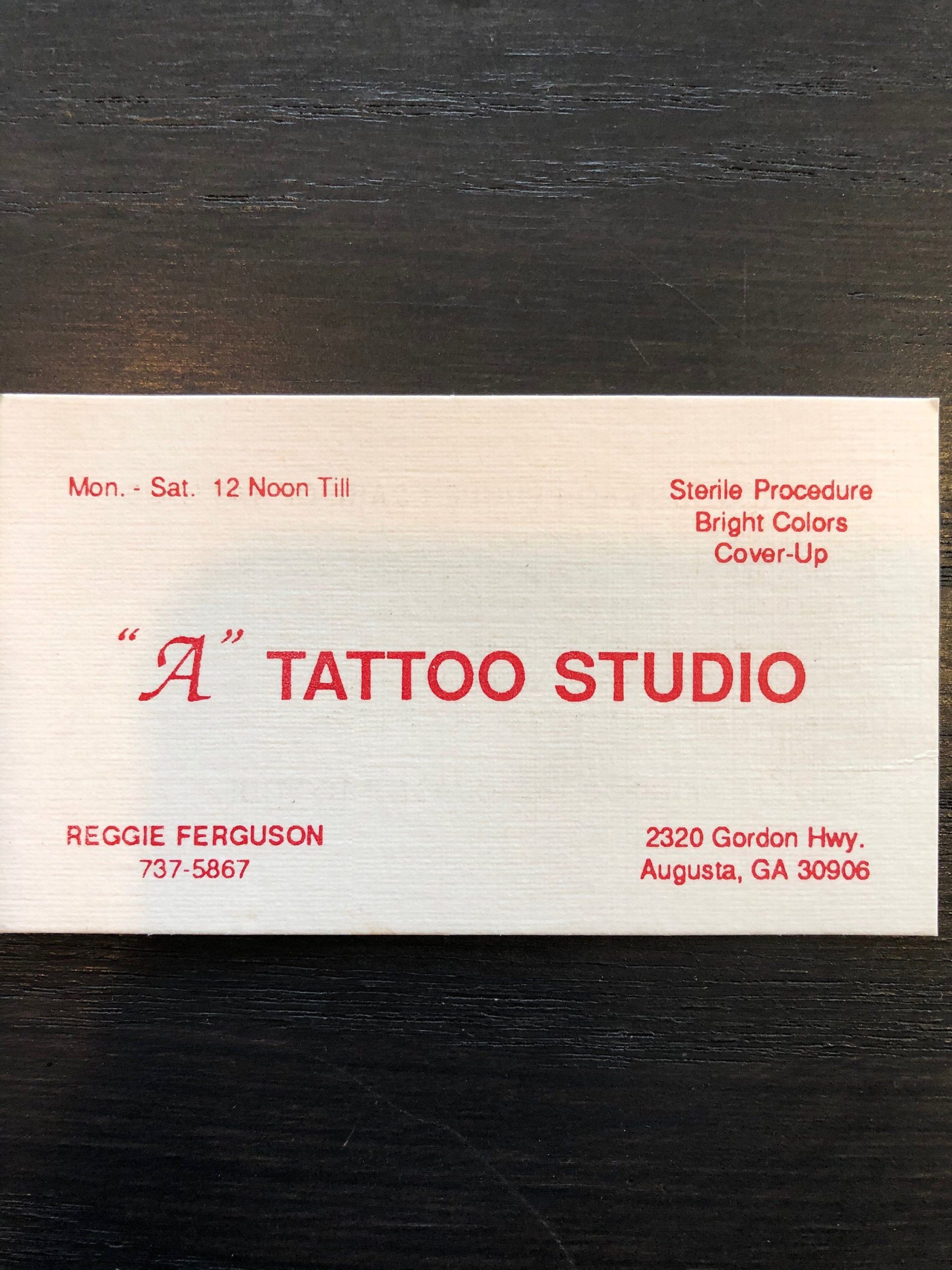 vintage tattoo business cards 4