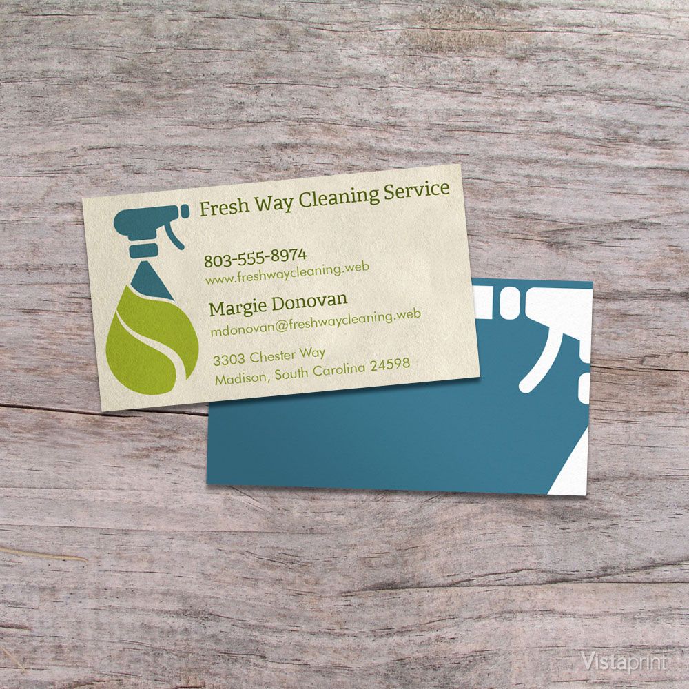vistaprint cleaning business cards 1