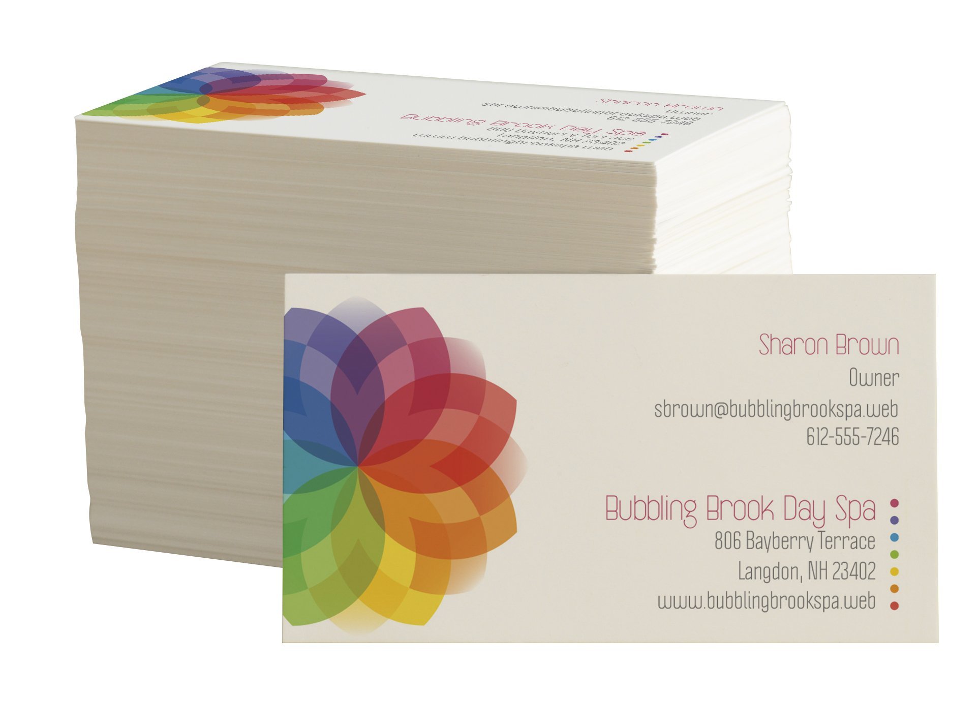 vistaprint folded business cards 5