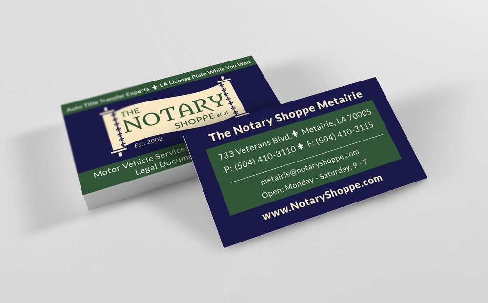 vistaprint notary business cards 3