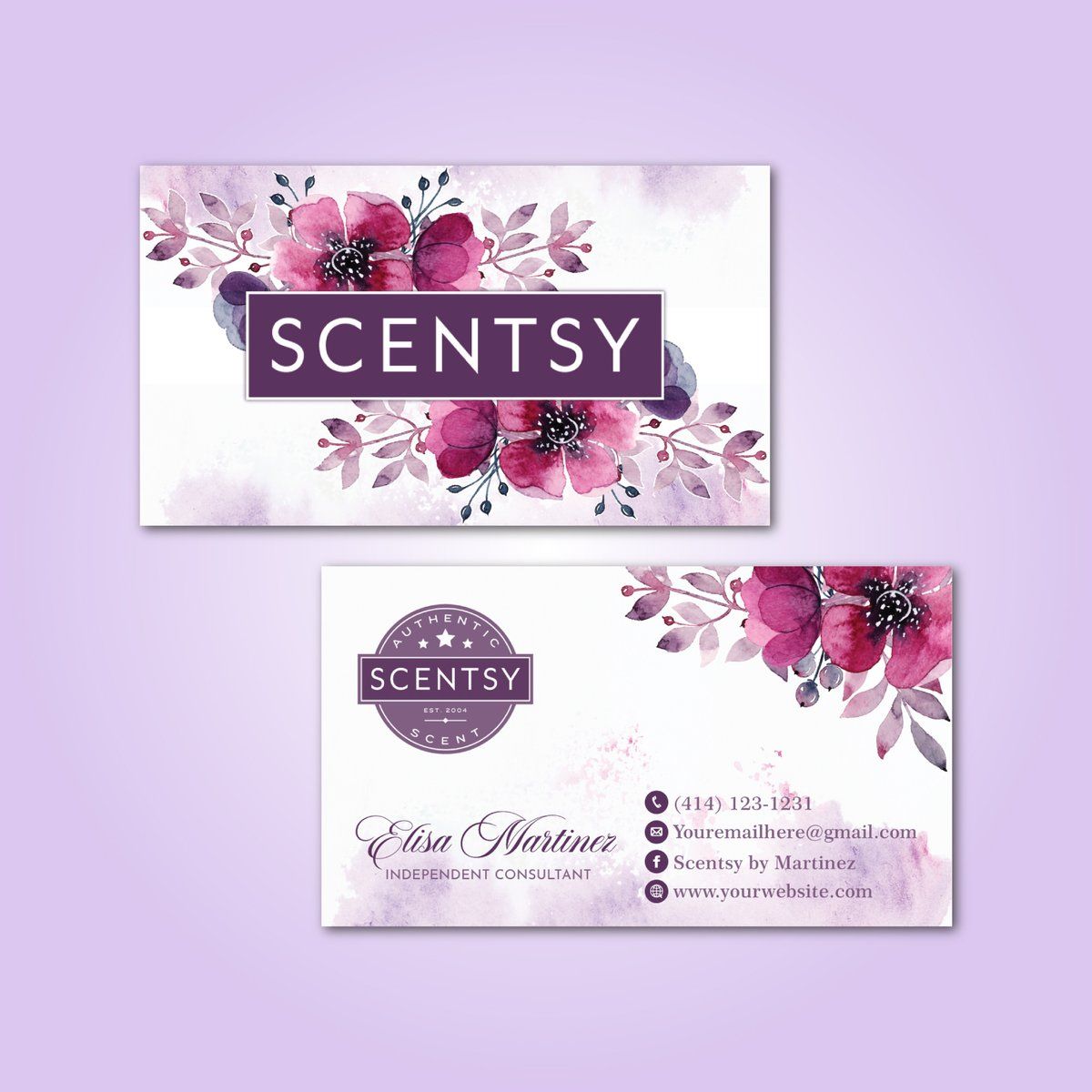 vistaprint scentsy business cards 1